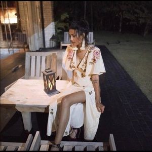 Cleobella Hermosa Midi Dress in Apricot